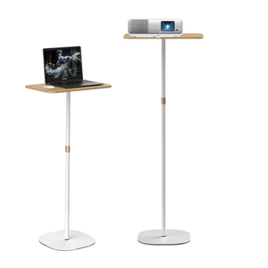 Small Laptop Standing Desk, Adjustable Height Pedestal Side Table with Wooden Top, Portable Tall End Table Workstation, Stand-Up Desk for Bedside, Couch, Sofa, Living Room, Bedroom, Home Office, White Small Laptop Standing Desk, Adjustable Height Pedestal Side Table with Wooden Top, Portable Tall End Table Workstation, Stand-Up Desk for Bedside, Couch, Sofa, Living Room, Bedroom, Home Office, White