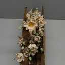 HyeFlora 3PCS Artificial Magnolia Flowers Stems for Spring Decoration, Faux Champagne Magnolia Branches with Buds, 34.5" Long Stems Floral Arrangement for Vase Pot Table Centerpiece Indoor Decor