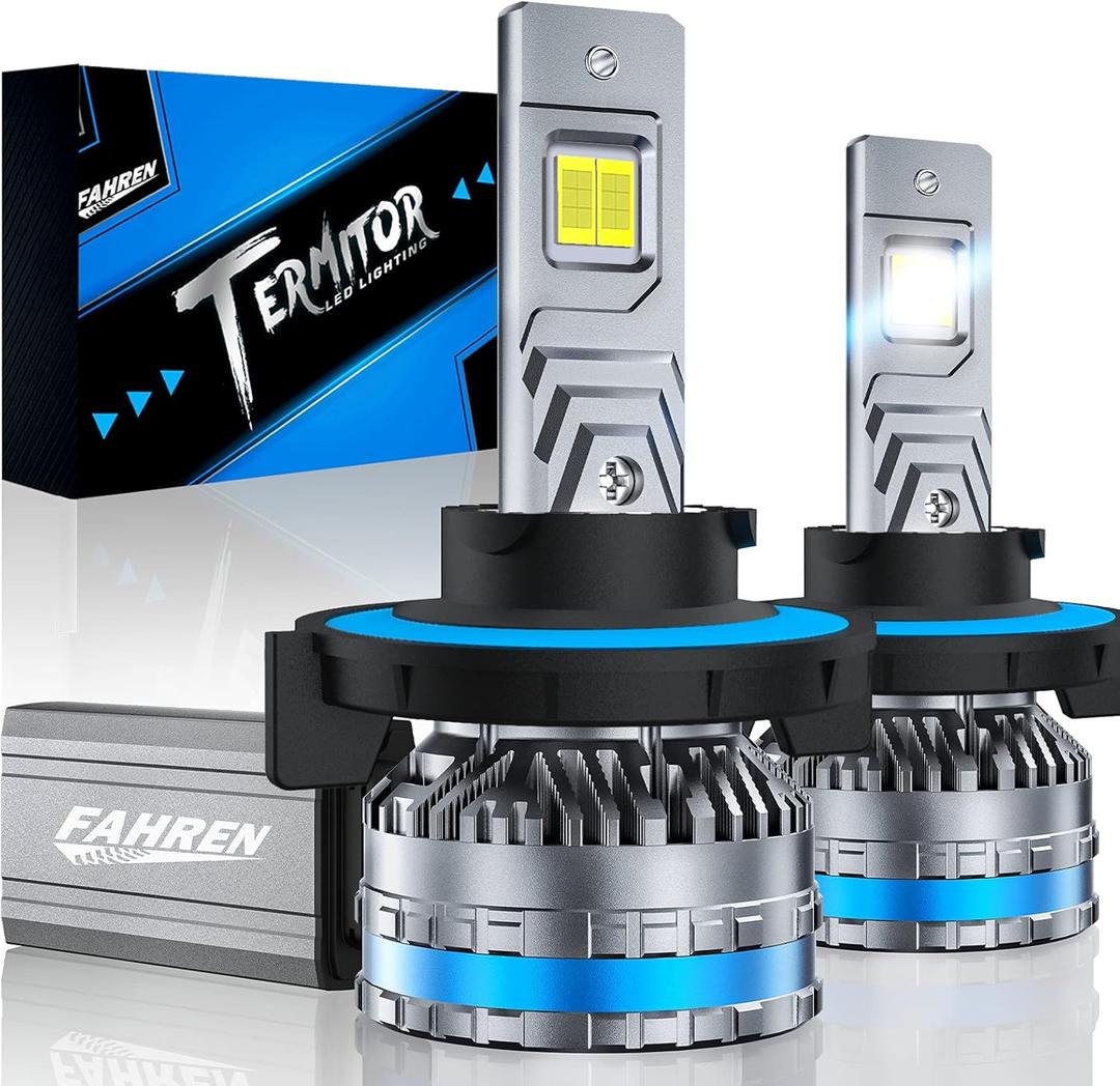 FAHREN 2026 Upgraded 9008 Fog Bulbs, 120W 70000LM H13 Bulb, 6500K Cool White Fog Lights, Plug and Play, Pack of 2