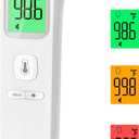 No-Touch Thermometer for Adults and Kids, Accurate Digital Baby Thermometer, FSA HSA Eligible, Fever Alarm & Silent Mode, 2 in 1 Forehead & Object Mode (white)