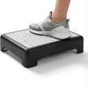 GWNF3.35'' Short Step Stool 600lb Capacity Ultra-Sturdy Structure & Lightweight Step Stools for Seniors, Kids & Adults | Non-Slip Wide Platform | Mobility Step Stool for Indoor & Outdoor Black-Grey (Small)