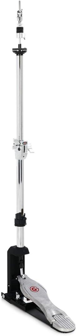 Single Kick Bass Drum Pedal, Heavy-Duty Double Chain Bass Pedal Foot Percussion Hardware for Intense Play, Fully Adjustable Power Cam System & 4-Sided Beater Drum Set Instrument (Single Pedal) and 
Gibraltar HiHat-Ständer Telescopic