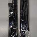 Black Tension Rods for Windows 28 to 48 Inch 2 Pack Spring Curtains Rod Tension Curtain Rod Expandable Pressure Curtain Rod Tension No Drill Adjustable Curtain Rods for Bathroom,Doorway,Door