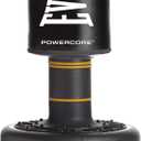 Everlast P00001266 Powercore Free Standing Indoor Rounded Heavy Duty Fitness Training Punching Bag (Black/White)