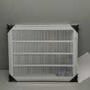 Fits 14x14 Duct Opening | Steel Return Air Filter Grille by Handua [Removable Door] for 1-inch Filters | Vent Cover Grill | White | HVAC Cold Air Intake Grille | Out Dim: 16 5/8"W X 15 5/8"H