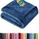 Ultra Soft Fleece Blanket Twin Size - Flannel Fleece Luxury Twin Blanket - Lightweight for Couch Bed Chair - Thick, Warm & Breathable - All Season Cozy Fuzzy Anti-Static Microplush Bedding, Royal Blue