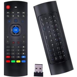 Air Mouse Remote MX3 Pro, 2.4G Wireless Mini Keyboard, Universal Remote Control with IR Learning for Android TV Box, Smart TV, Projector, Raspberry Pi