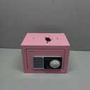 PATRON Small Safe Box for Money with Code and Keys，Solid Mini Safe for Kids with Digital Electronic Security Keypad for Home Office Hotel,Personal Money Safes for Cash,0.236 Cuft (Pink)