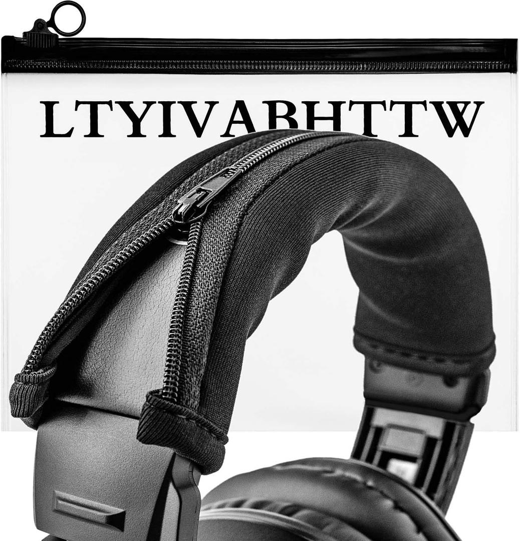 Replacement Headband Cover Compatible ATH M50X M50 M40X M40 M30X M20X Headphones (Black)