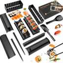 Sushi Making Kit Sushi Maker 12 Pcs Plastic Premium set Sushi Tool Set Sushi Rice Roll Mold Shapes, DIY Sushi Roller Tool for Home Beginners.
