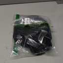 Yonchic Fleece Lined Beanie Hat, Elastic Soft Ear Protection Knitted Scarf Mask Hat with Zipper, Face Neck Warmer Set for Women (Black)