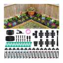 230FT Drip Irrigation Kit with 36 Adjustable Emitters, Push-Fit System | Extra Size Garden Watering System, 36 Adjustable Emitters, Water-saving, Irrigation System for Greenhouse, Potted, Raised Bed