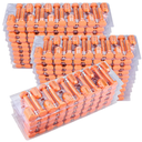 NovelBee 250pcs Bolt Seal Shipping Seal with Print Progressive Numbering for Cargo Containers and Truck Trailers,Cargo Container Seals (Orange)