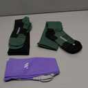 Compression Socks for Women and Men,Knee High 15-20mmHg Graduated Circulation Support(3 Pairs)for Nurses,Pregnant,Travel (Small, A05-black/Purple/Green)