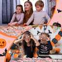 160 Pcs Pink Halloween Pens Bulk Pink Spooky Cartoon Ghost Pumpkin Ballpoint Pens with 80 Pcs Greeting Cards for Halloween Party Supplies Rewards Gifts Home Office