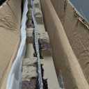 4 Piece 36'' x 6'' Stone Column Wrap with 2 Pieces 9'' x 6'' x 2'' Post Caps Faux Stone Column Wrap(Gray)