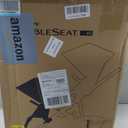 UPPAbaby RumbleSeat V3 Second Lower Seat - Compatible with Vista V2 and Vista V3 - All-Weather Seat + Magnetic Buckle Adapters Included - Greyson (Charcoal Mlange/Carbon Frame/Saddle Leather)