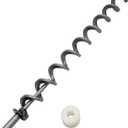 17 Inches Direct Igniter Auger Shaft Screw Push Rod/Shaft and Auger Motor Bushing Kit, Replacement for Most Traeger Pellet Grills Augers