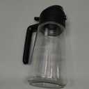 Olive Oil Sprayer for Cooking, 470ml 2 In 1 Glass Oil Dispenser/Pour Bottle, Kitchen Accessories, Kitchen Gadgets for Air Fryer, Salad, BBQ (Black)