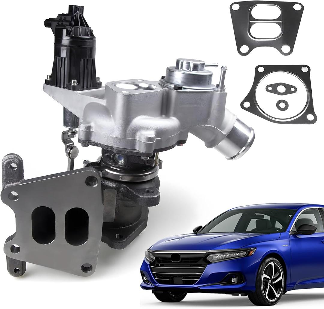 Turbo Turbocharger with Actuator Compatible with Honda Accord 1.5L Engine 2018-2022, 6A0-F4-T/C, 18900-6A0-003, 181201132E, 000204-0044, 18900-64A-A01, 189006A0001