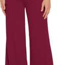 WiWi Pajama Pants for Women Bamboo Viscose Super Soft Bottoms Plus Size Cooling Wide Leg Casual Lounge Yoga Sweatpants S-4X (Large)