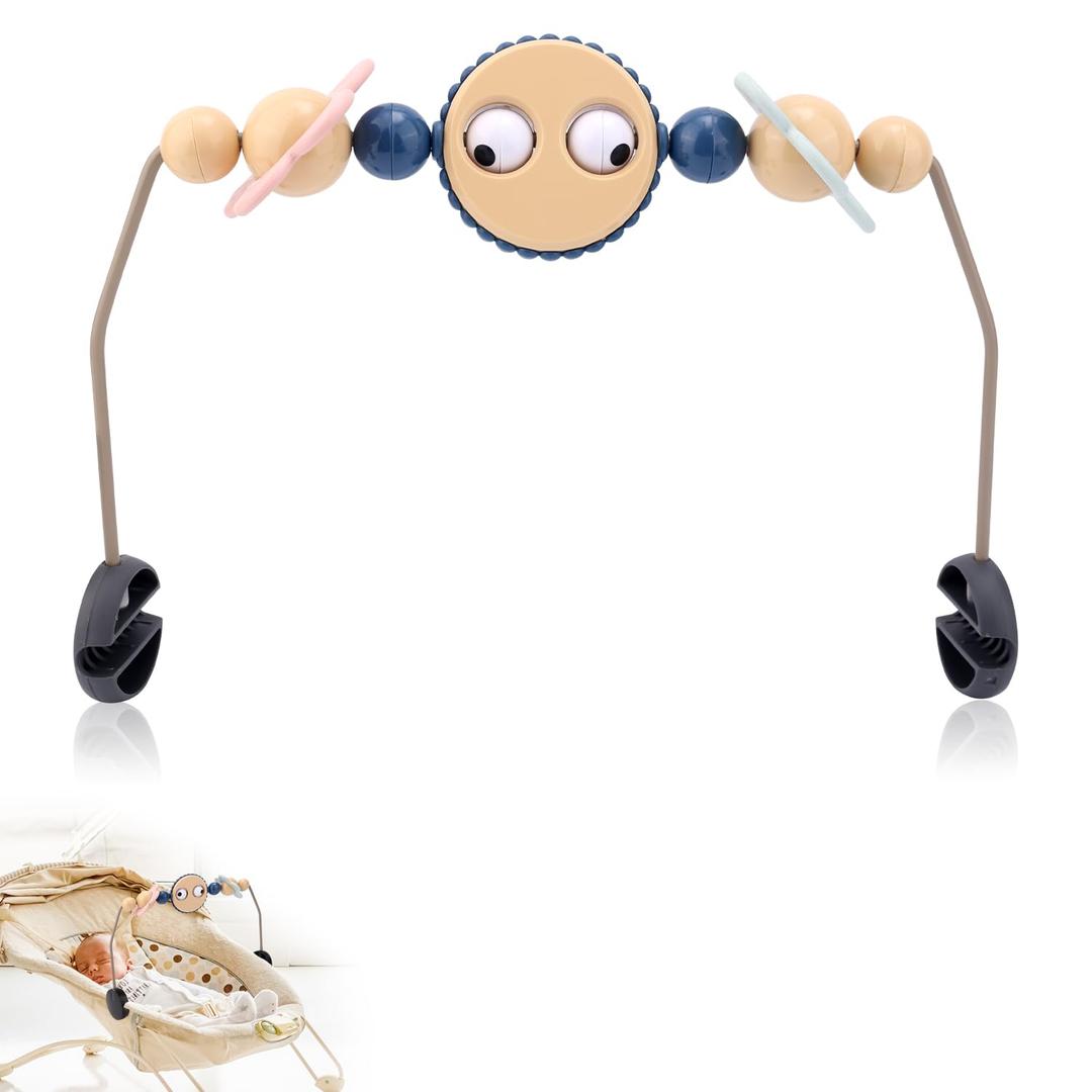 Adjustable Bouncer Toy Bar for BabyBjrn, Interactive Googly Eyes Toy for Bouncer Baby Car Seat Accessories, Easy to Install & Disassemble Adjustable Bouncer Toy Bar for BabyBjrn, Interactive Googly Eyes Toy for Bouncer Baby Car Seat Accessories, Easy to Install & Disassemble