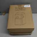 Flat Burr Coffee Grinder Electric,Adjustable Coffee Grinder for Home Use, Burr Mill Grinder with 17 Levels, Large Bean Hopper & Removable Container, silver