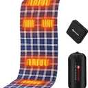 Heated Sleeping Bag Liner, 5 Heated Zones Heated Pad, Electirc Sleeping Bag Heater for Cold Weather Camping Backpacking or Hiking, 24"x70"