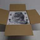 Ensenior 24'' Low Profile Ceiling Fans with Lights and Remote, Fandelier Ceiling Fan Flush Mount, APP Control, 6 Speed & 3000K-6500K Stepless Dimmable Small Ceiling Fan with Light for Bedroom - Black