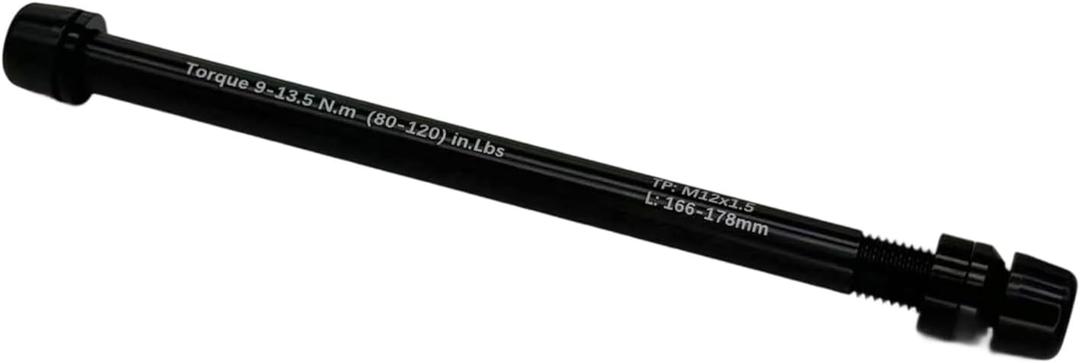 12mm Thru Axle Adapter - M12 x 1.5 Thread Replacement for Wahoo, TacX, Saris Bike Trainers - Rear Wheel Axle Converter for Indoor Cycling Setup