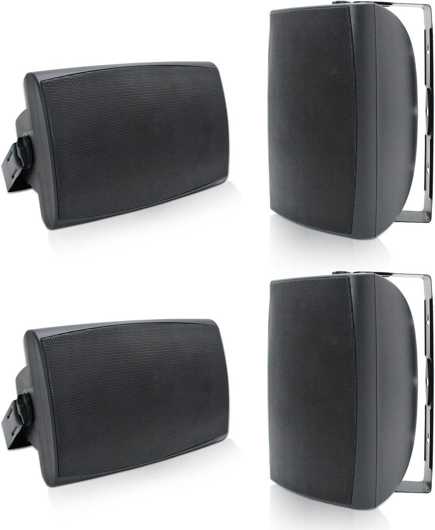 Herdio 6.5 Inch 800W Outdoor Bluetooth Speakers Wired Waterproof with Multifunctional Amplifier, Wall Mount Speaker for Patio Home Poolside Deck Backyard(2 Pairs,Black) Herdio 6.5 Inch 800W Outdoor Bluetooth Speakers Wired Waterproof with Multifunctional Amplifier, Wall Mount Speaker for Patio Home Poolside Deck Backyard(2 Pairs,Black)