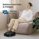 CILI Shiatsu FSA Foot Massager with Heat and Compression, Knead Rolling HSA Feet Massager for Neuropathy, Plantar Fasciitis, Remote Control, Up to Men Size 14", Christmas Gifts for Men Women