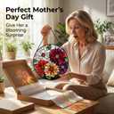 Colorful Flower Bouquet Suncatcher Sun Catchers Indoor Window Gifts 7.8"