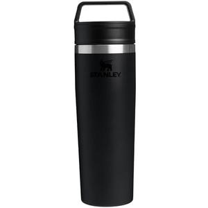 STANLEY Cafe To Go Travel Mug 20 oz | Leakproof Two-Part Drink Through Lid | Tumbler Cup for Coffee, Tea and Drinks | Insulated Stainless Steel Coffee Mug | BPA-Free | Black 2.0