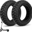 SYACHI 10 x 2.70-6.5 Off-Road Solid Tire for Electric Scooter, Tubeless Off-Road Tires, 10 Inch Tubeless Tyre, 10 x 2.70-6.5 Vacuum Tyres Compatible with Kugoo G-Booster G2 Pro Electric Scooter 2 PCS