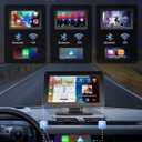 Podofo Portable Car Stereo Wireless Carplay Android Auto,7 Inch Touch Screen Car Radio with Bluetooth Hands-Free/Mirror Link/Maps Navigation/Voice Control/TF Card/AUX,for Cars, Trucks, SUVs