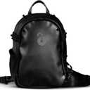 Lunchbox Anti Theft Mini Pack  Mini Backpack with Locking Zipper Clips For Light Packing Secure Storage During Festivals, Raves, and Travel  Anti Theft Back Pack for Women and Men (Black)