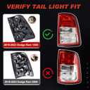 Tail Light Chrome Bezel Compatible With 2019-2023 Dodge Ram 1500 Left Driver Side Taillight Replace 55112989AE