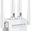 WiFi Extender Signal Booster for Home Office,WiFi Repeater Dual-Band 2.4GHz 5GHz Wireless Amplifier with Ethernet Port,Supports 90+ Devices,Mesh Compatible,Whole Home WiFi Coverage 15000 Sq.ft (White)