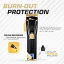Fagaci Professional Hair Clippers for Men Set Turbo Power with Precise Cutting, Barber Clippers for Hair Cutting, Cordless Hair Clippers and Trimmers Set, Maquina de Cortar Cabello, Haircut Barber Kit, Large Clippers Do Not Turn On