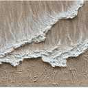 NANKAI Art Hand Painted Beach Ocean Wave Landscape Oil Painting Modern Abstract Canvas Art Mural Family Wall Art Deco 30x60 inches (Nkhb197)