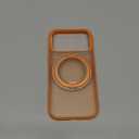 TORRAS 360 Magnetic Stand for iPhone 17 Pro Case, [Fit for MagSafe] [Rotatable Ring Kickstand] [4X MilGrade Shockproof] Slim Phone Cover, Camera Button, Cosmic Orange, Translucent, Ostand O3 Fitness