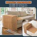 Cat Scratcher Couch Protector - Couch Corner & Armrest Protectors for Cats, Furniture Sofa Protector from Cat Claws Scratch