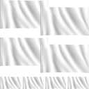 Hicarer 8 Pieces 3 x 5 Foot Solid Plain White Flags DIY Blank Flags Pure Color Polyester Outdoor Banner with Grommets for 4th of July Party Fraternities Sport Dorm Room Indoor Garden Decorations