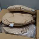 Fumete 8 Pcs 16 Inch Round Floor Cushions for Kids and Toddlers, Flexible Seating Classroom Furniture Floor Pillow for Home, Daycare, Preschool, Yoga and Meditation (Flax)