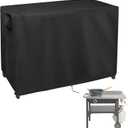 Outdoor Table Cover for Cuisinart Wok Station, 42inch Outdoor Wok Station Cover Waterproof for Cooking Wok Station, Black-42"L x 24"W x 34"H