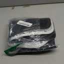 Black Leopard Print Bath Mat 24x16 Inch Non-Slip Soft Microfiber Bathroom Rugs Washable Bathmat, Carpet Rug Entryway Cheetah Decor for Tub Shower Room Floor