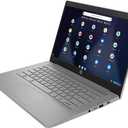HP 14" HD Chromebook Laptop for Students, Intel Quad-Core N4120(> N4020), 4GB RAM, 64GB eMMC, WiFi, Webcam, HDMI, USB-A&C, 14 Hours Battery life, ZOOM, Chrome OS, CUE Accessories