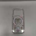 Cute Flowers for iPhone 17 Pro Case for Girly Women,Compatible with Magsafe,Pressed Dried Floral with Glitter Magnetic Cover for iPhone 17 Pro 6.3"- Clear Sparkly