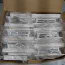 JOFIOS Solar Fence Post Lights 6pack, Cap Lights for 4x4/5x5 Vinyl Fence and 4x4/6x6 Wooden Post, Warm White/Cool White Lighting, White Solar Cap Outdoor Waterproof Decorate Garden Pathway Deck Patio